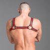 harnais en neoprene rouge noir 3