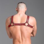 harnais en neoprene rouge noir 7