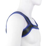 harnais en neoprene should wide noir bleu 1