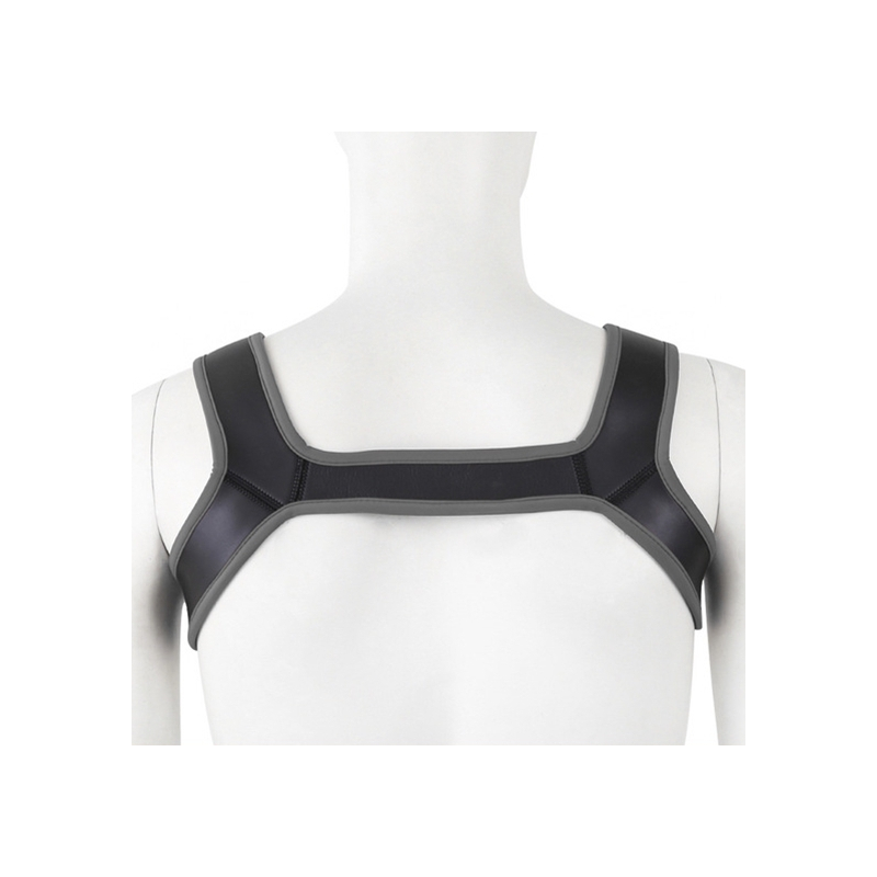 harnais en neoprene should wide noir gris 1