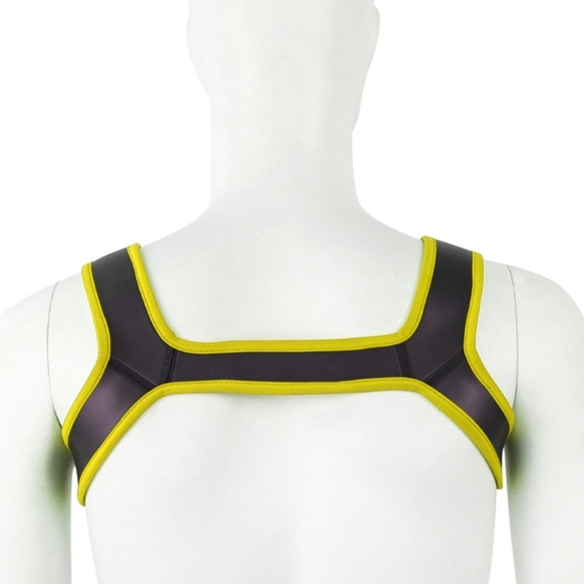 harnais en neoprene should wide noir jaune 1