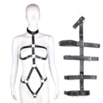 harnais entier avec attaches de bras black restrains
