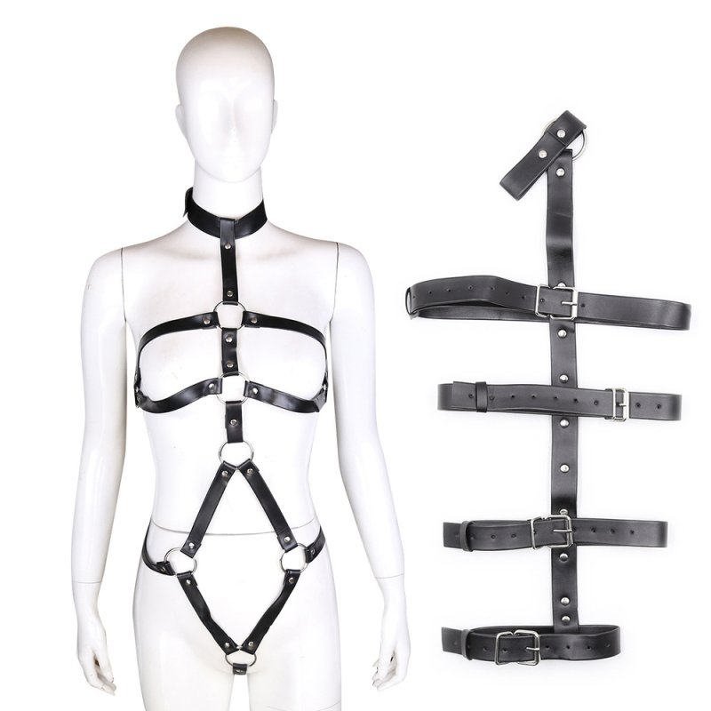 harnais entier avec attaches de bras black restrains 4