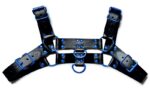 harnais fetish oros noir bleu 2