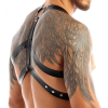 harnais lanieres fines thin chest simili noir 4