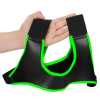 harnais neoprene phosphorescent glow shoulder noir vert neon 3