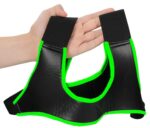 harnais neoprene phosphorescent glow shoulder noir vert neon 3