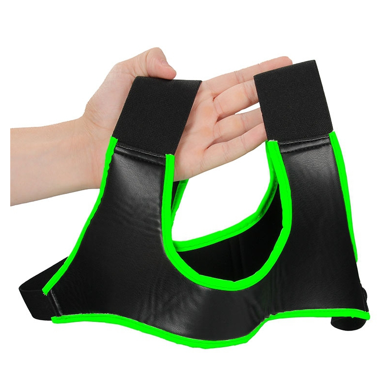 harnais neoprene phosphorescent glow shoulder noir vert neon 3