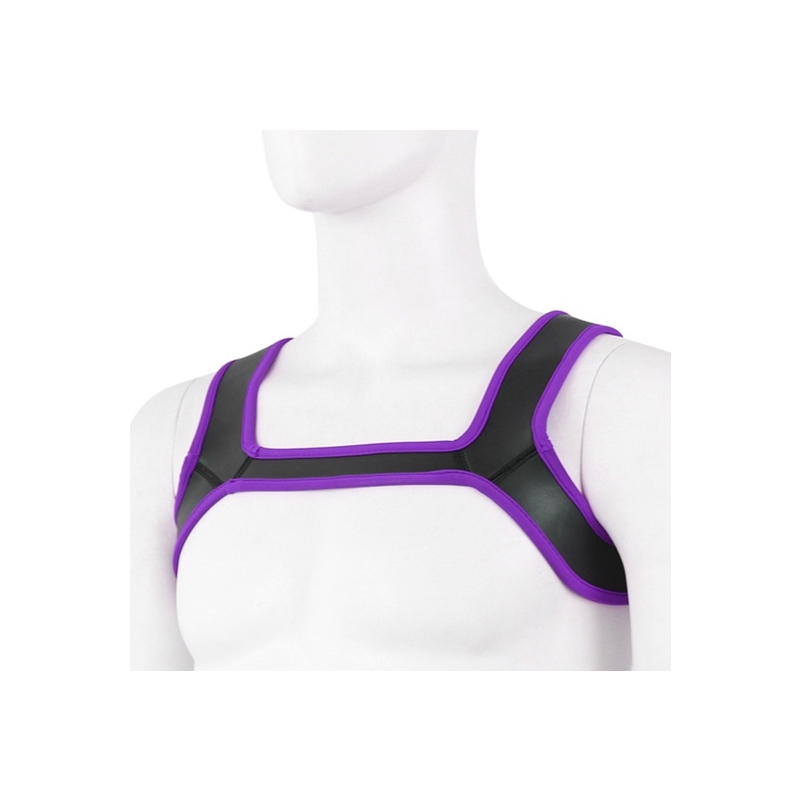 harnais neoprene should wide noir violet 1