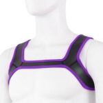 harnais neoprene should wide noir violet