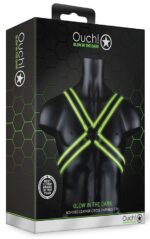 harnais phosphorescent cross glow noir vert neon 2