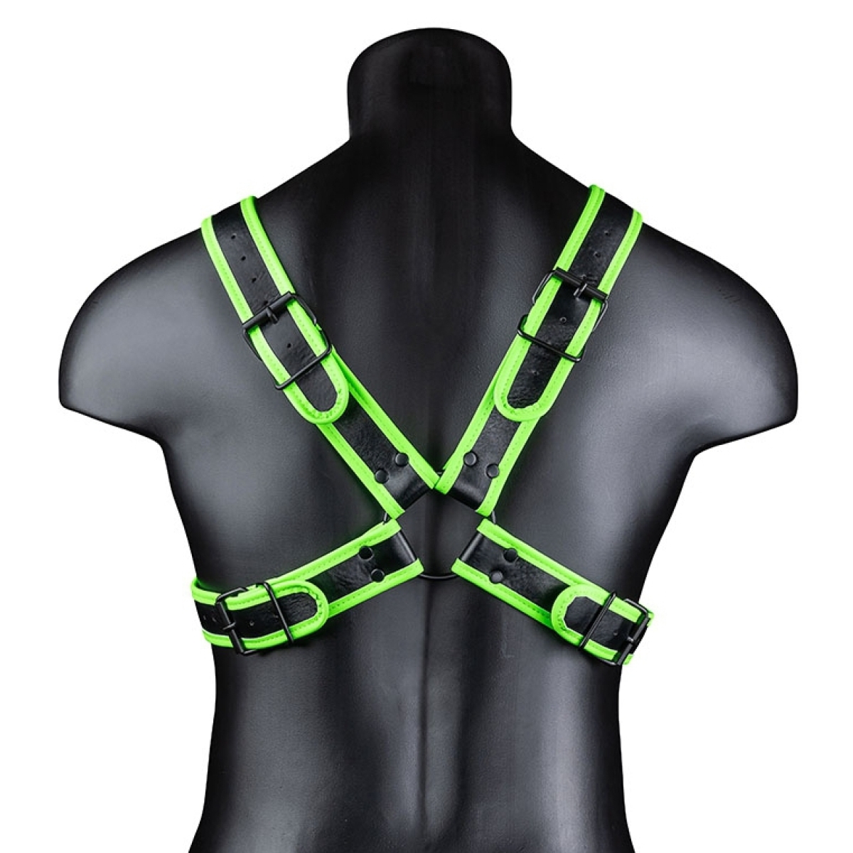 harnais phosphorescent cross glow noir vert neon 7