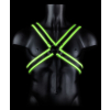 harnais phosphorescent cross glow noir vert neon 9