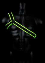 harnais phosphorescent gladiator glow noir vert neon 2
