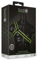 harnais phosphorescent gladiator glow noir vert neon 6