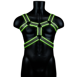 harnais phosphorescent glow body noir 6