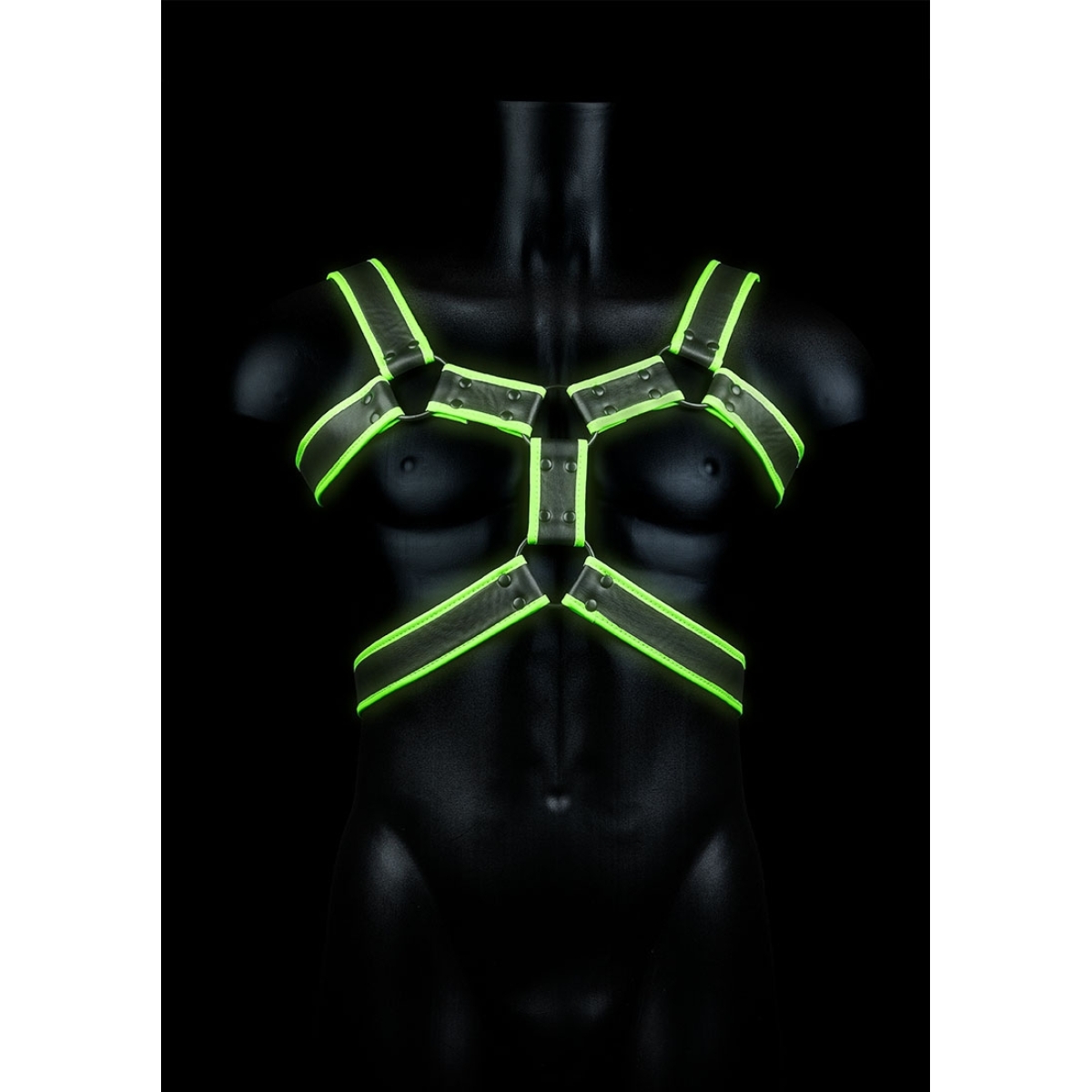 harnais phosphorescent glow body noir 9