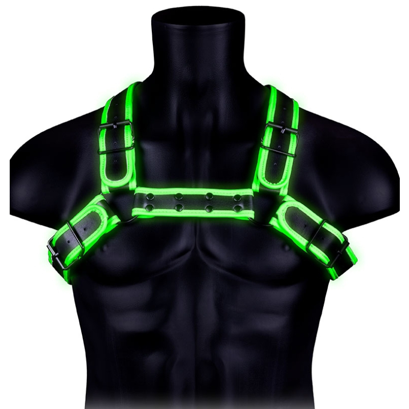 harnais phosphorescent glow buckle noir