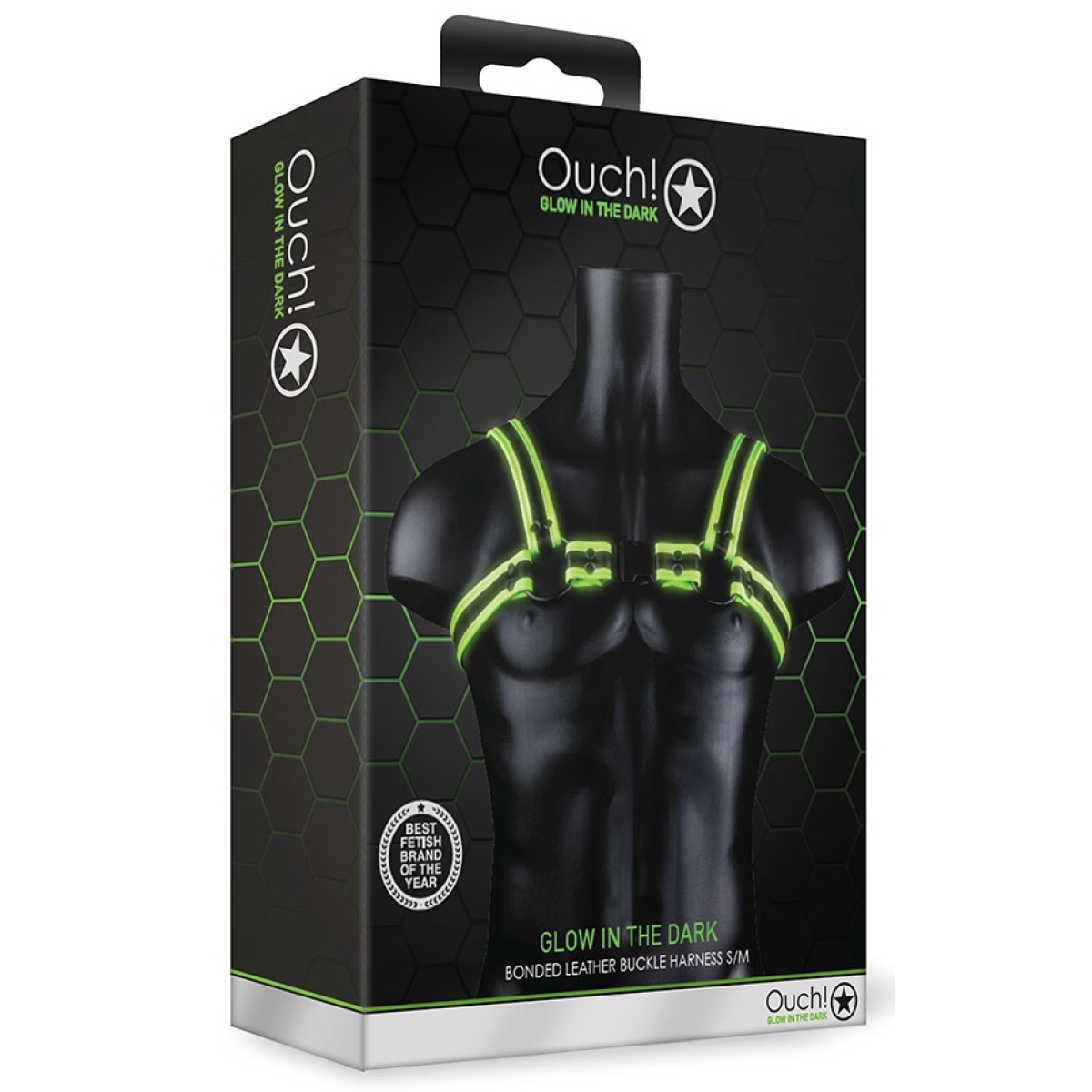 harnais phosphorescent glow strike noir 8