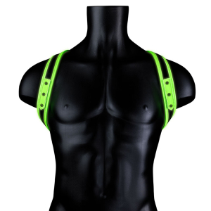 harnais phosphorescent sling glow noir vert neon
