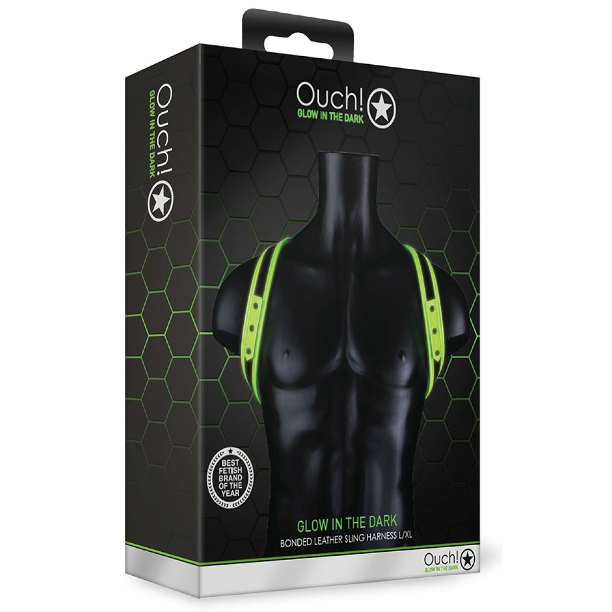 harnais phosphorescent sling glow noir vert neon 8