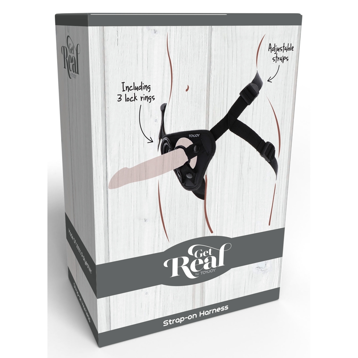 harnais pour gode ceinture strap on get real noir 1