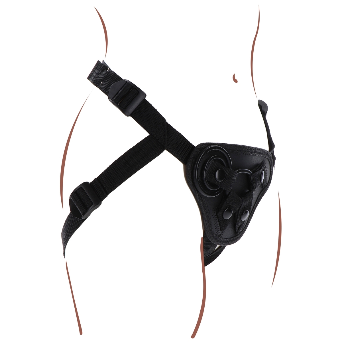 harnais pour gode ceinture strap on get real noir 7