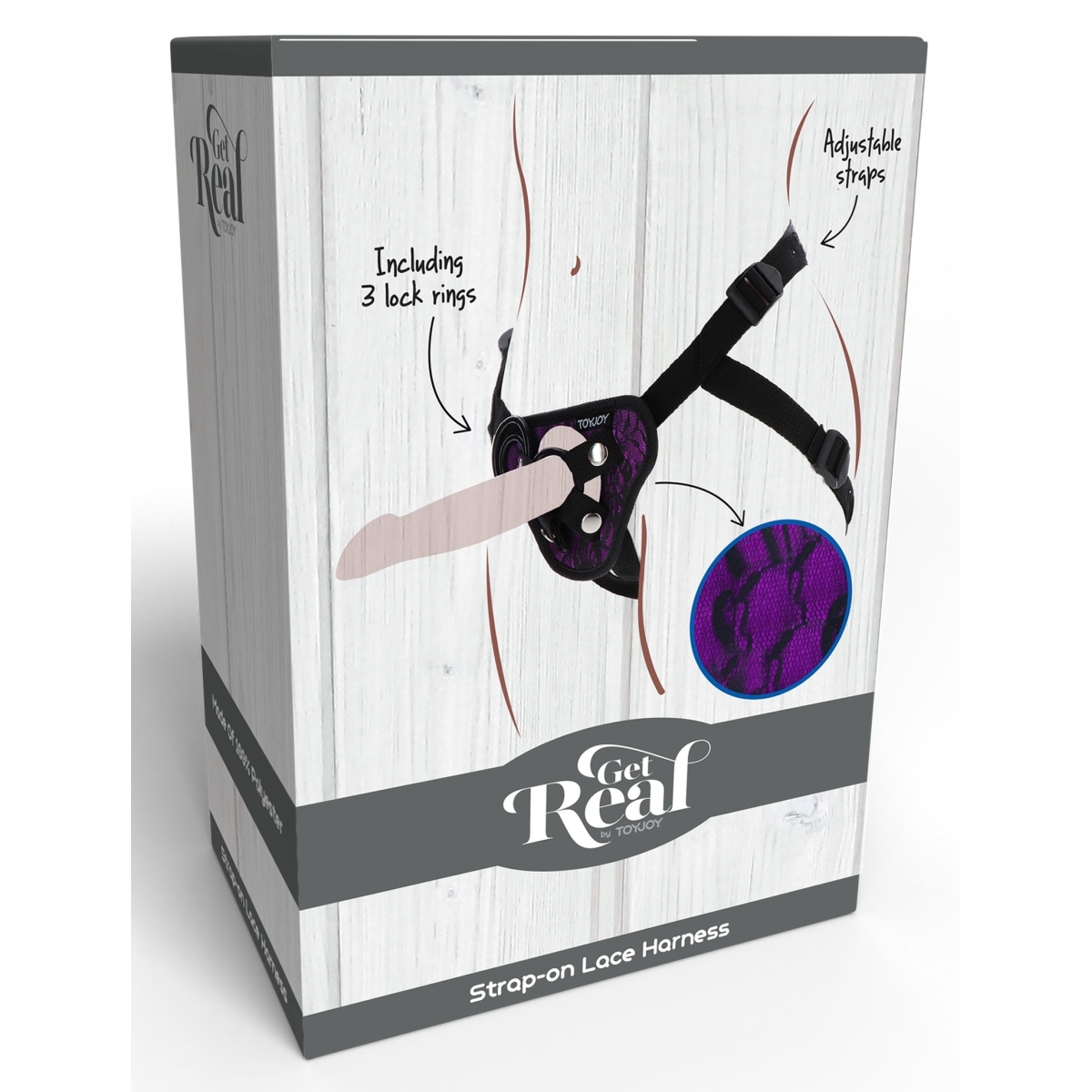 harnais pour gode ceinture strap on get real violet 1