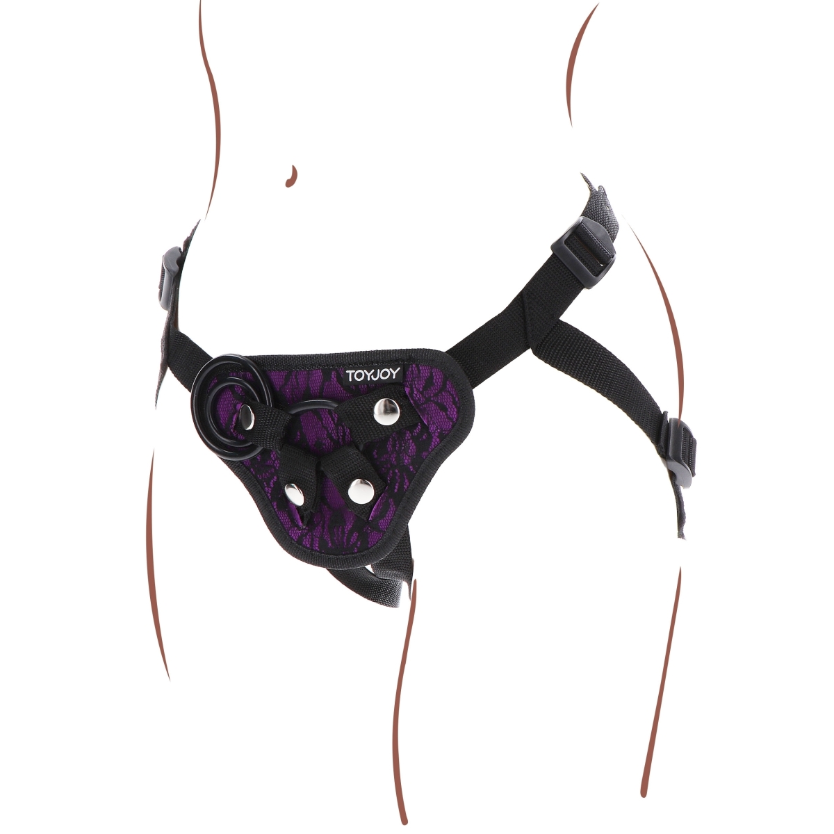 harnais pour gode ceinture strap on get real violet 4