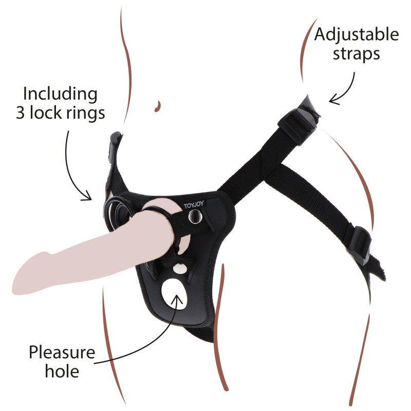harnais pour gode ceinture strap on pleasure 2