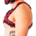 harnais puppy harness noir rouge 2