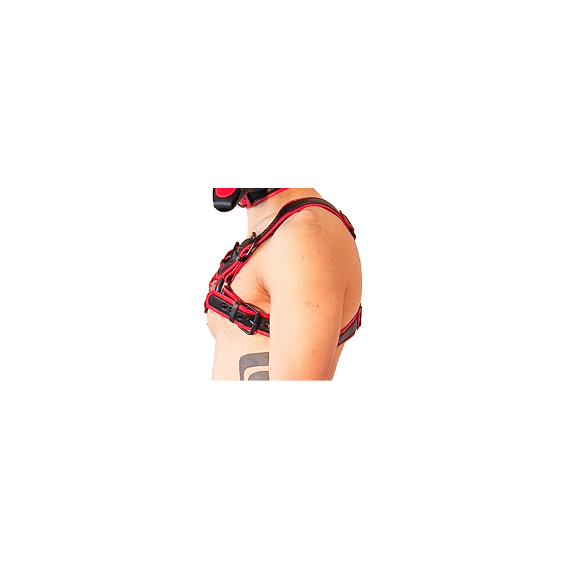 harnais puppy harness noir rouge 2