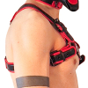 harnais puppy harness noir rouge 3