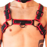 harnais puppy harness noir rouge 4