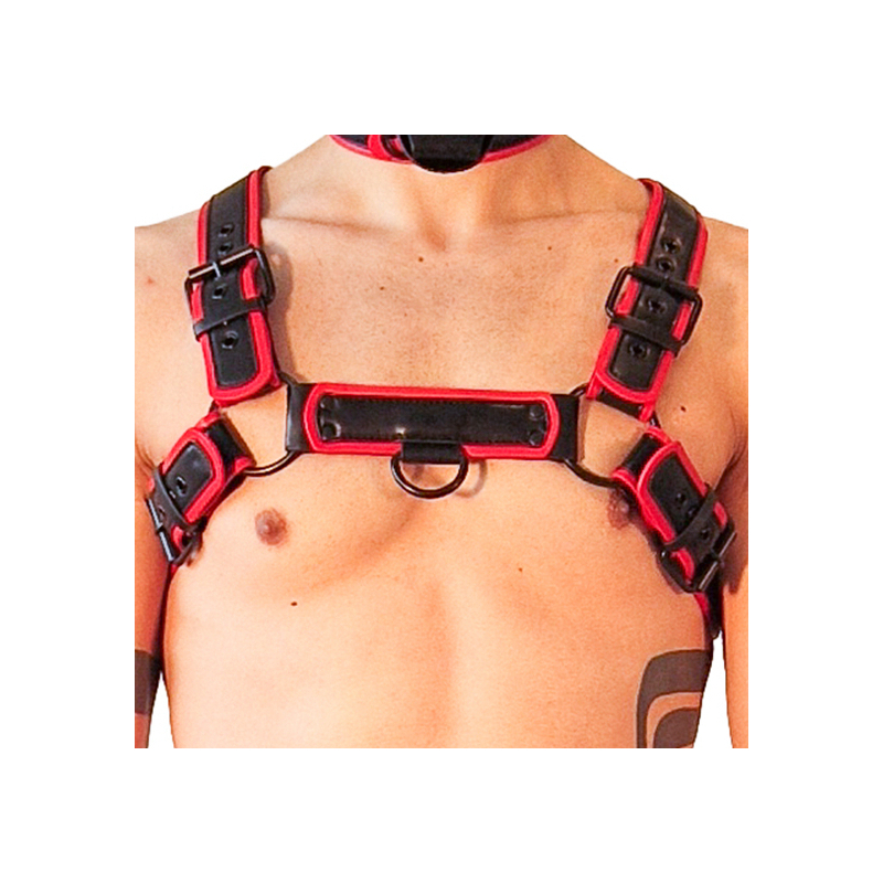 harnais puppy harness noir rouge 4