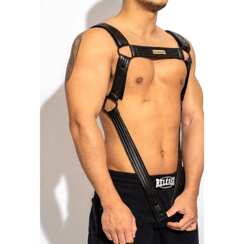 harnais sexy harness simili noir 2