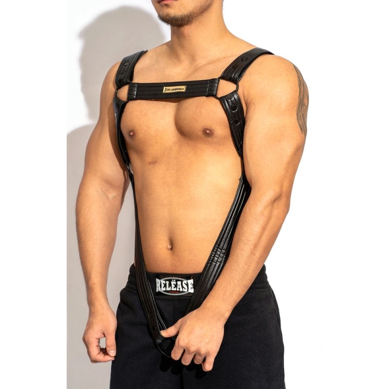 harnais sexy harness simili noir
