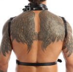 harnais simili halter noir 1