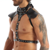 harnais simili halter noir 3