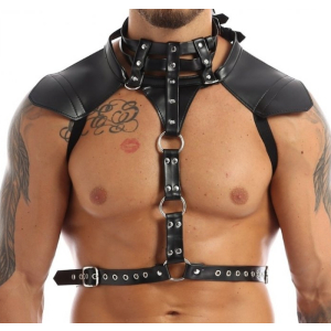 harnais simili halter noir
