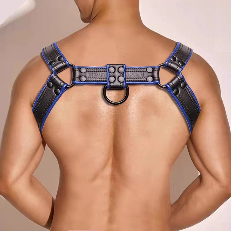 harnais simili hashon noir bleu 1