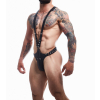 harnais singlet dungeon noir scaled