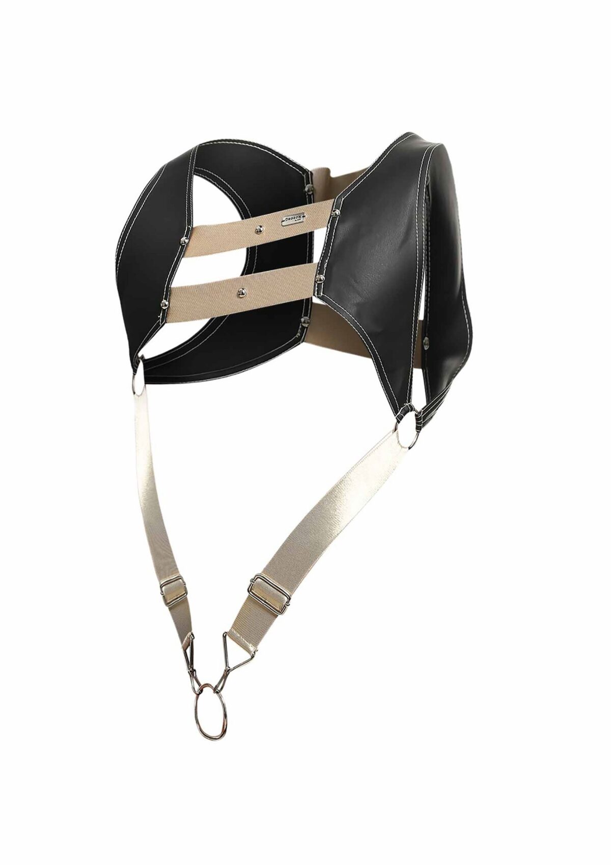 harnais top cockring dngeon noir dore 6