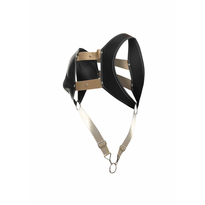 harnais top cockring dngeon noir dore 7