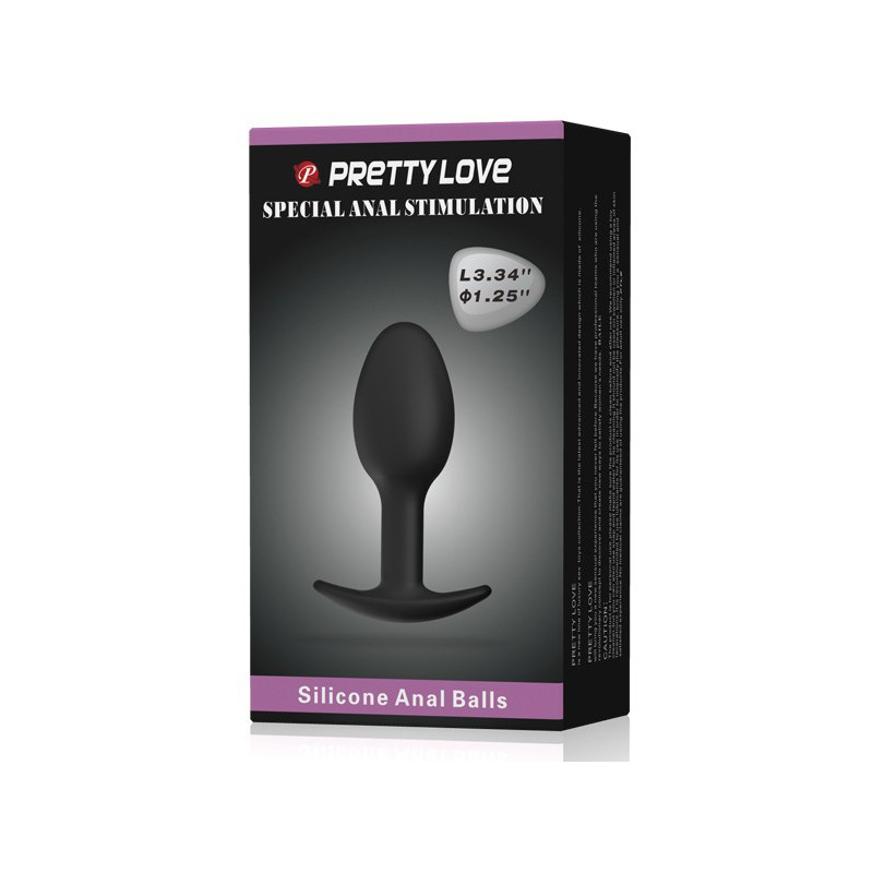heavy balls silicone butt plug simple 1