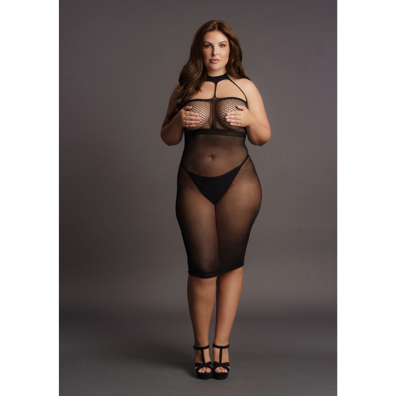 high neck dress 6