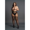 high waist garterbelt stockings black osx 6
