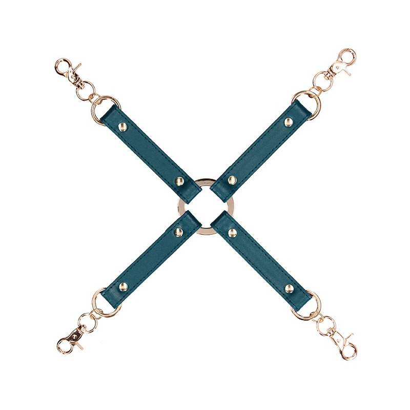 hogtie pour menottes connector bleu