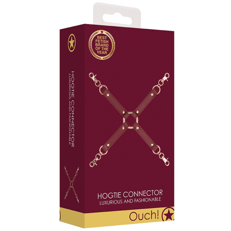 hogtie pour menottes connector rouge 1