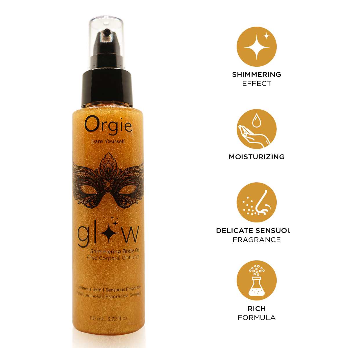 huile corporelle scintillante glow 110ml 1